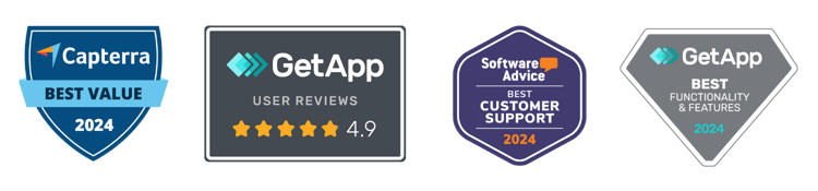 Capterra Homepage Badges